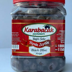 Karabacak Yağlı sele Mega 1 KG Siyah Zeytin