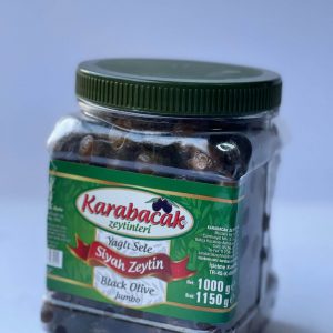 Karabacak Yağlı sele 1 kg jumbo Siyah Zeytin